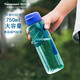 特百惠（Tupperware）樂(lè )活750ML塑料杯夏季男女學(xué)生運動(dòng)水杯子大容量便攜雙飲 高雅藍