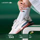 LACOSTE【王一博同款】法國鱷魚(yú)女鞋25春夏新款百搭運動(dòng)休閑鞋|49SFA0002 UH1/米白色/淺粉色 39 5.5