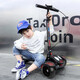 蜘蛛俠中大童可折疊滑板車兒童款scooter3-6-8-10-12歲以上加大款免安裝兒童車滑滑車 蜘蛛俠加大款紅色【適合3-18歲】【大禮包】