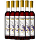 伊卡偌斯藍莓酒藍莓紅酒甜酒12度閨蜜情侶商務(wù)聚會(huì )用酒微醺晚安酒 光瓶裝375ml*6瓶