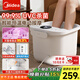 美的（Midea）泡腳桶 足浴盆 足浴器 自動(dòng)按摩 紫外線(xiàn)殺菌 洗腳盆 洗腳恒溫高深桶 2025實(shí)用男女生日禮物 ZL206