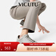 威可多（VICUTU）休閑鞋男秋冬新優(yōu)質(zhì)牛皮輕盈百搭舒適運動(dòng)板鞋 淺蒼灰 40