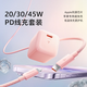 圖拉斯小冰塊Lite【新3C認證】適配蘋(píng)果充電器iphone17promax充電頭45W快充套裝氮化鎵16 15 【蘋(píng)果6-14套裝】20W粉色+蘋(píng)果PD快充線(xiàn) 【26年全新升級】快充不傷機丨新機動(dòng)態(tài)