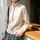 百家好（Basic House）百家好2026新款灰半高領(lǐng)拉鏈毛衣女春慵懶風(fēng)簡(jiǎn)約寬松長(cháng)袖針織開(kāi)衫 米色 M 85-120斤