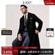 漢尼（HANY）【加長(cháng)加厚雙排扣】羊毛大衣男商務(wù)毛呢長(cháng)款風(fēng)衣男士黑色外套秋冬 普羅諾暗夜黑 【單碼定制版型】 M (48) 【建議130-150斤】