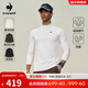 樂(lè )卡克（Le coq sportif）【網(wǎng)球】法國公雞2025年秋冬新品男款拼接長(cháng)袖T恤 象牙白色 L
