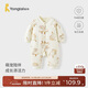 童泰（TONGTAI）嬰兒連體衣秋冬季純棉夾棉寶寶衣服新生兒棉哈衣爬服黃色90cm