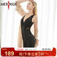 MERRIGE美人計連體塑身衣褲女士春夏款產(chǎn)后收腹提臀束腰纖體衣 優(yōu)雅雅黑 M (建議體重40KG_50KG)