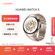 HUAWEI WATCH 5 42mm高端款爍金色904L不銹鋼表殼晨曦金鈦金屬表帶首創(chuàng  )X-TAP智感窗eSIM通信華為智能手表