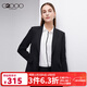 G2000女裝21秋季新款商務(wù)OL簡(jiǎn)約職業(yè)工作裝氣質(zhì)西裝外套16711074 黑色/99 L /38