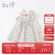 戴維貝拉davebella夏季童裝女童碎花連衣裙小童寶寶洋氣純棉裙子DBM17519