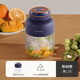 歐美邦榨汁機果蔬原汁便攜小型水果做果汁多功能?chē)崌嵧罢ブ衬涛魴C攪拌母嬰材質(zhì)不含雙酚A明星同款 Tritan母嬰級-深海藍[單杯雙蓋]-38葉刀