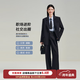圖曼朵西裝套裝女正裝西服黑色高端西裝外套春秋通勤面試職業(yè)商務(wù)褲裝 黑色套裝【西裝外套+西褲】 L 推薦115-125斤可穿【秋招面試】