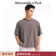 Abercrombie & Fitch【重磅圓領(lǐng)】美式復古經(jīng)典棉質(zhì)短袖T恤上衣25夏季男裝124-5573 棕色 S (175/92A)