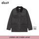 DZZIT地素棉服冬季復古丹寧主義時(shí)尚牛仔外套女 深灰色 M