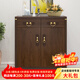 梵艾奇 鞋柜門(mén)口新中式復古進(jìn)門(mén)玄關(guān)柜實(shí)木框架大容量胡桃色儲物收納柜 D638【長(cháng)83寬34高100cm】