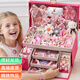 欣格兒童首飾盒玩具diy公主發(fā)飾發(fā)夾禮盒套裝女孩生日禮物新年