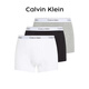 Calvin KleinCK 男士平角內褲 套裝套盒3條裝 NB4286 送男友禮物 MP1黑白灰  M
