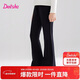 笛莎（DEESHA）童裝女童褲子加絨2025冬季款大童女孩兒童洋氣休閑褲微喇褲長(cháng)褲