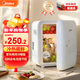 美的（Midea）小冰箱車(chē)載冰箱小型冷藏加熱1-2人宿舍出租房美妝迷你冰箱10L熊