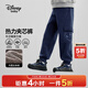 迪士尼（Disney）童裝男童針織工裝加絨加厚長(cháng)褲兒童寶寶保暖衛褲2025年秋冬季新款 藏青-加絨加厚 140 【身高約135-145cm體重60-70斤】