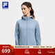 FILA 斐樂(lè )官方女士針織連帽外套秋新款健身運動(dòng)防曬上衣運動(dòng)夾克 新時(shí)風(fēng)淺藍-BU M 165/84A/M