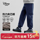 迪士尼（Disney）童裝男童針織工裝褲子加絨加厚休閑長(cháng)褲兒童保暖2026春季新款衛褲 藏青-加絨加厚 160 【身高約155-160cm體重85-100斤】