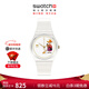 斯沃琪（Swatch）瑞士手表 女王的慶典 新年禮物變色石英腕表GZ711