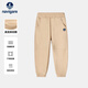 納維凱爾童裝兒童褲子百搭休閑束腳長(cháng)褲中大童學(xué)生舒適休閑褲 束腳休閑褲卡其 140