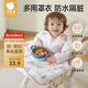 貝肽斯兒童罩衣一體式餐椅防濺衣寶寶吃飯防臟圍兜 萌兔環(huán)游