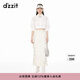 DZZIT地素襯衫小上衣春秋鏤空簡(jiǎn)約精致感設計襯衫女 米白色 S