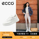 愛(ài)步（ECCO）冬季厚底休閑板鞋 街頭球鞋女鞋272813 白色/灰白色38 HL