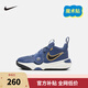 NIKE 耐克童鞋男童籃球鞋TEAM HUSTLE D 11易穿脫魔術(shù)貼兒童運動(dòng)鞋 FZ7296-400 35 【建議腳長(cháng)22cm】