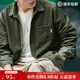 馬登工裝 美式休閑燈芯絨純棉長(cháng)袖襯衫疊穿內搭外套條絨襯衣男秋 軍綠 XL