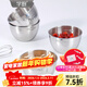 學(xué)廚304不銹鋼碗小號帶刻度料理碗食品級廚房打蛋碗烘焙碗沙拉碗 小號不銹鋼料理碗四件套WK9961-4