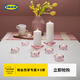 宜家（IKEA）BLADFAGEL布洛法格蠟燭盤(pán)蠟燭底座家用氛圍裝飾 粉紅色小圓蠟燭托3cm