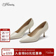73Hours劉亦菲熱巴同款女鞋Brittany職業(yè)高跟鞋婚鞋淺口單鞋女軟底舒適