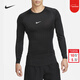 耐克（NIKE） 男裝2025新款秋季跑步健身擼鐵緊身衣長(cháng)袖短袖T恤打底褲長(cháng)褲短褲 Dri-FIT/單件上裝/建議拍大一碼 L/175