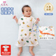 9i9嬰兒睡袋純棉紗布寶寶防踢被子新生兒童背心空調房被睡袍睡裙 A類(lèi)紗布睡袋 動(dòng)物園 0-2歲