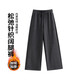 茵曼（INMAN）加絨加厚保暖直通闊腿褲女2025冬季運動(dòng)休閑百搭顯瘦衛褲子 深花灰 XL