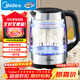 美的（Midea）電水壺熱水壺電熱水壺高硼硅玻璃1.7L大容量1800W透明暖水壺自動(dòng)斷電MK-SHJ1722