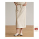 旅途原品（ltyp）牛仔裙女不過(guò)時(shí)的牛仔半裙休閑復古牛仔中長(cháng)款半身裙春季 水洗經(jīng)典白 - 現貨 S