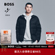 雨果博斯BOSS 【防潑水】冬季袖袋設計復合填充夾克棉服 001-黑色 L