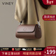 viney斜挎包包女包牛皮枕頭包輕奢腋下包生日新年禮物送女生女友 【咖色】送老婆實(shí)用高級感洋氣腋下包 時(shí)尚百搭休閑小眾圓筒包
