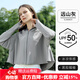 蕉下森林新款冰絲披肩防曬衣女防紫外線(xiàn)黑膠大帽檐遮陽(yáng)透氣外套防曬服女款 8345遠山灰 均碼 80-130斤 冰爽透氣upf50+
