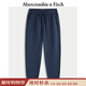 Abercrombie & Fitch小麋鹿圖案經(jīng)典保暖抓絨束腳衛褲長(cháng)褲25秋冬男裝134-5043 海軍藍 S (175/76A)