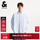 杰克·瓊斯（JACK&JONES） 男裝襯衫時(shí)尚百搭簡(jiǎn)約舒適全棉條紋刺繡寬松翻領(lǐng)上衣2253O3012