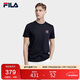 FILA 斐樂(lè )官方男子短袖T恤2025夏季簡(jiǎn)約圓領(lǐng)商務(wù)休閑通勤短袖衫