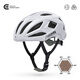 森瑞夢(mèng)CS-07夜騎尾燈騎行頭盔男女款山地車(chē)公路車(chē)折疊車(chē)自行車(chē)安全帽 經(jīng)典白 L（適用于58-61）