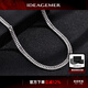 IDEAGEMER  925銀古巴項鏈男士素鏈鎖骨鏈時(shí)尚潮流歐美風(fēng)生日禮物送禮配飾 S925銀古巴鏈【50cm】